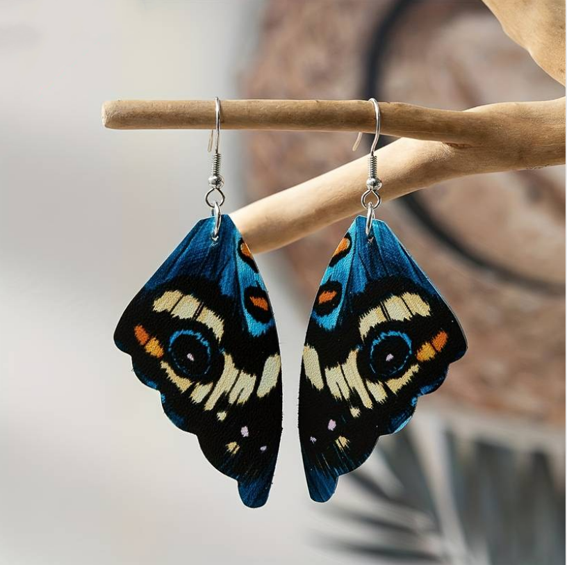 Butterfly Wing Drop Earrings — image 1