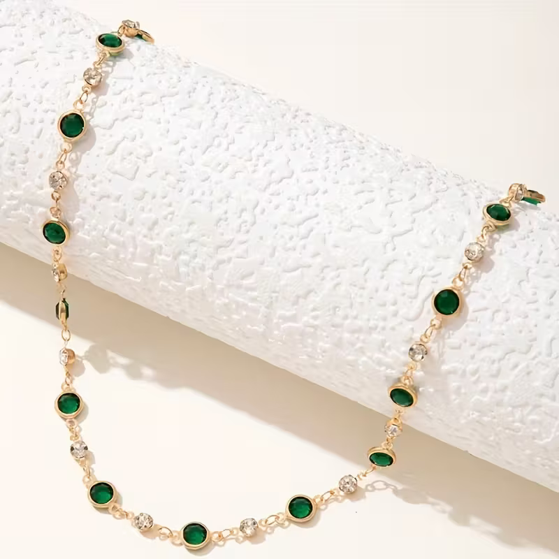 Verdant Dots Statement Necklace — image 1