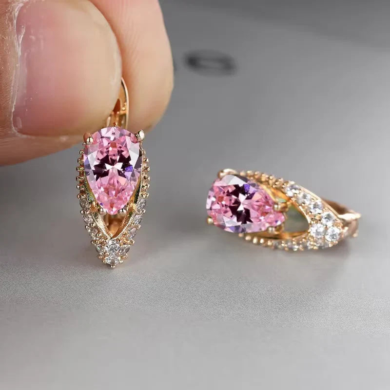 Classic Crystal Teardrop Earrings — image 5