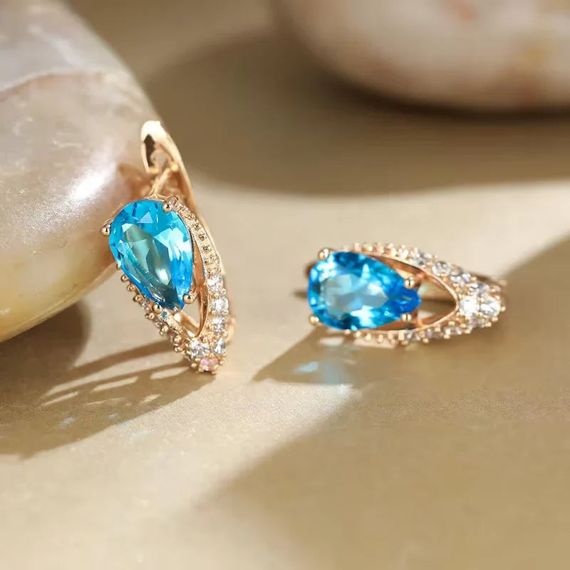 Classic Crystal Teardrop Earrings — image 3