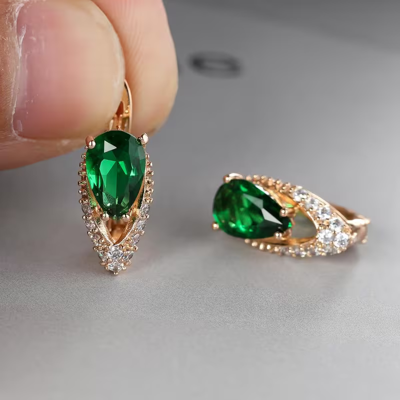 Classic Crystal Teardrop Earrings — image 1