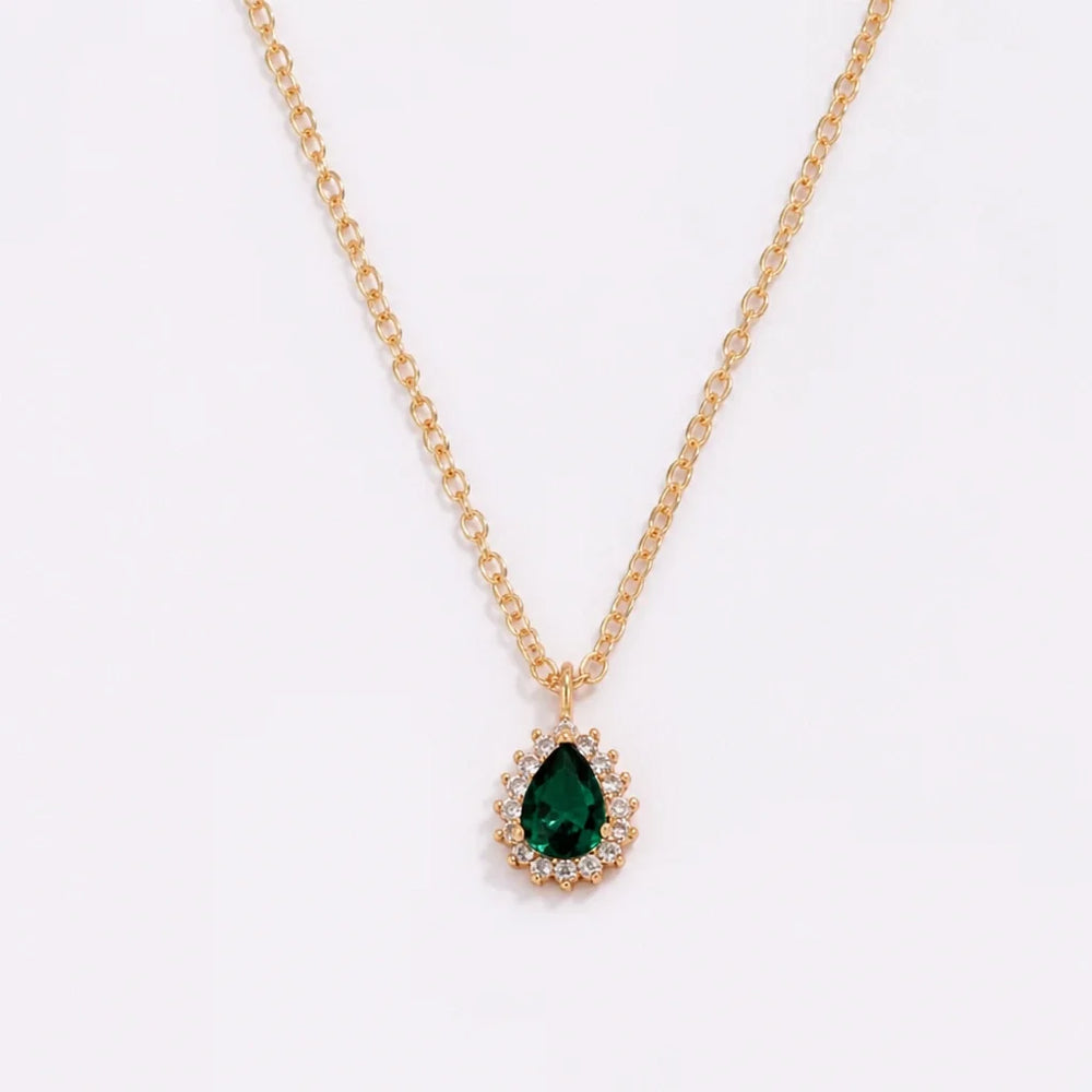 Emerald Stone Dew Necklace — image 3