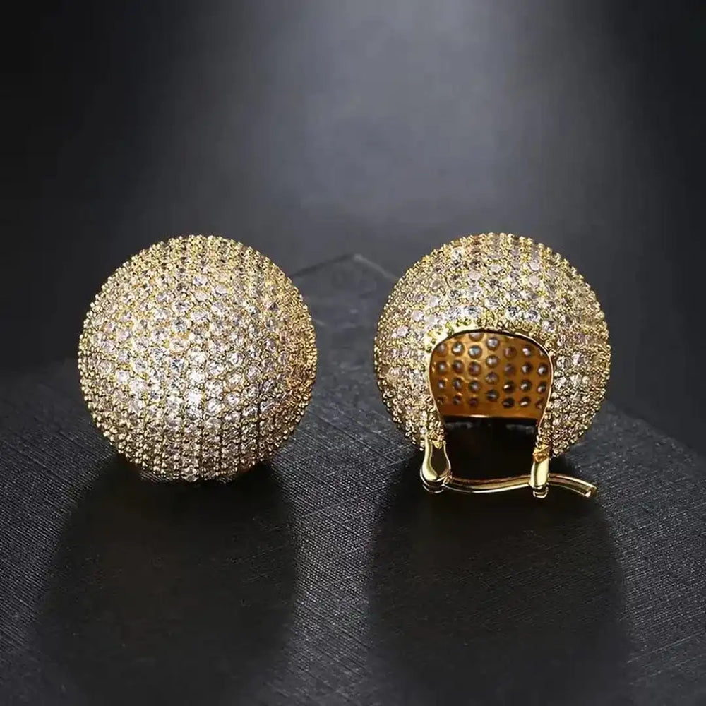 Elegant Shiny Basket Earrings — image 1