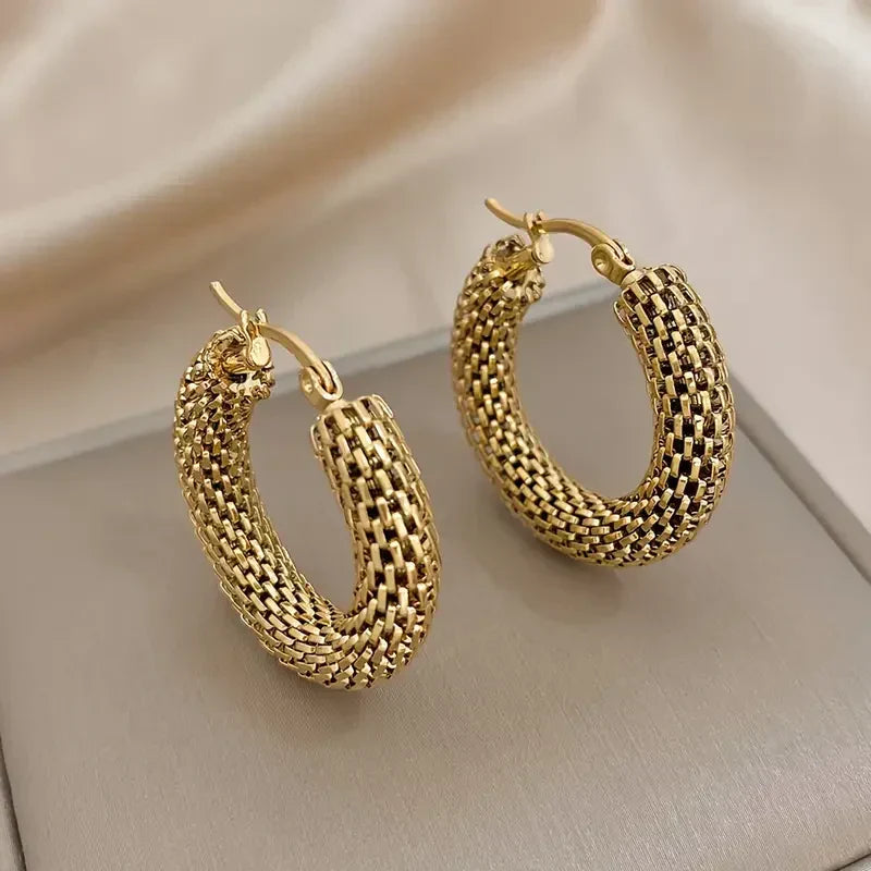 Golden Tide Hoop Earrings — image 1