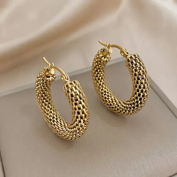 Golden Tide Hoop Earrings — image 1