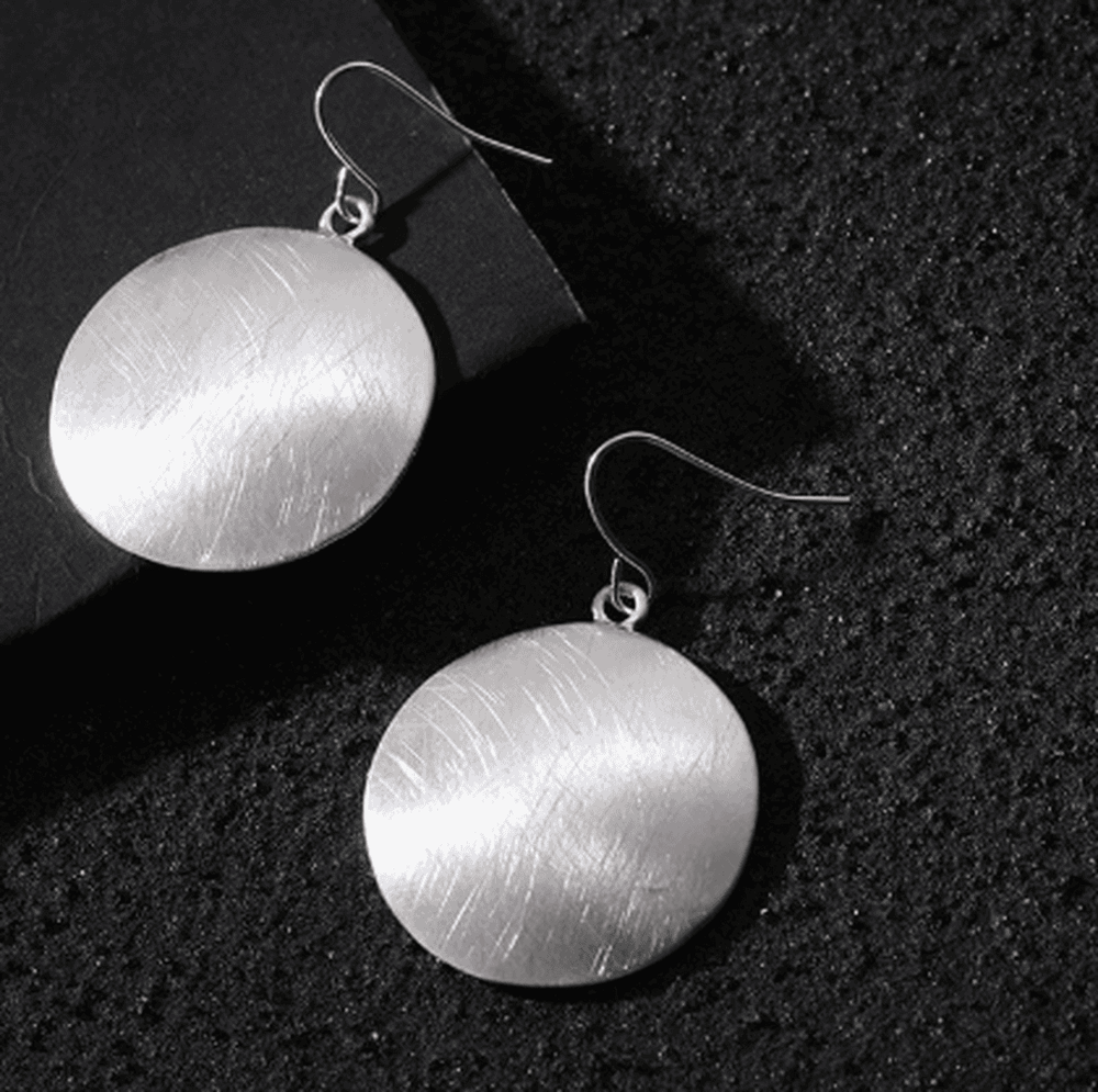 Retro Gold Record Earrings — image 2