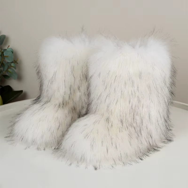Luna - Faux Fur Boots