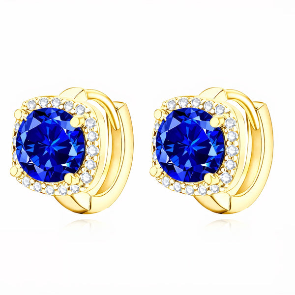 Nadine Minimal Sapphire Earrings — image 1