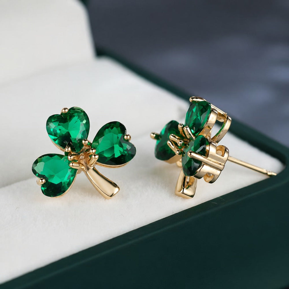 Crystal Clover Earrings — image 2