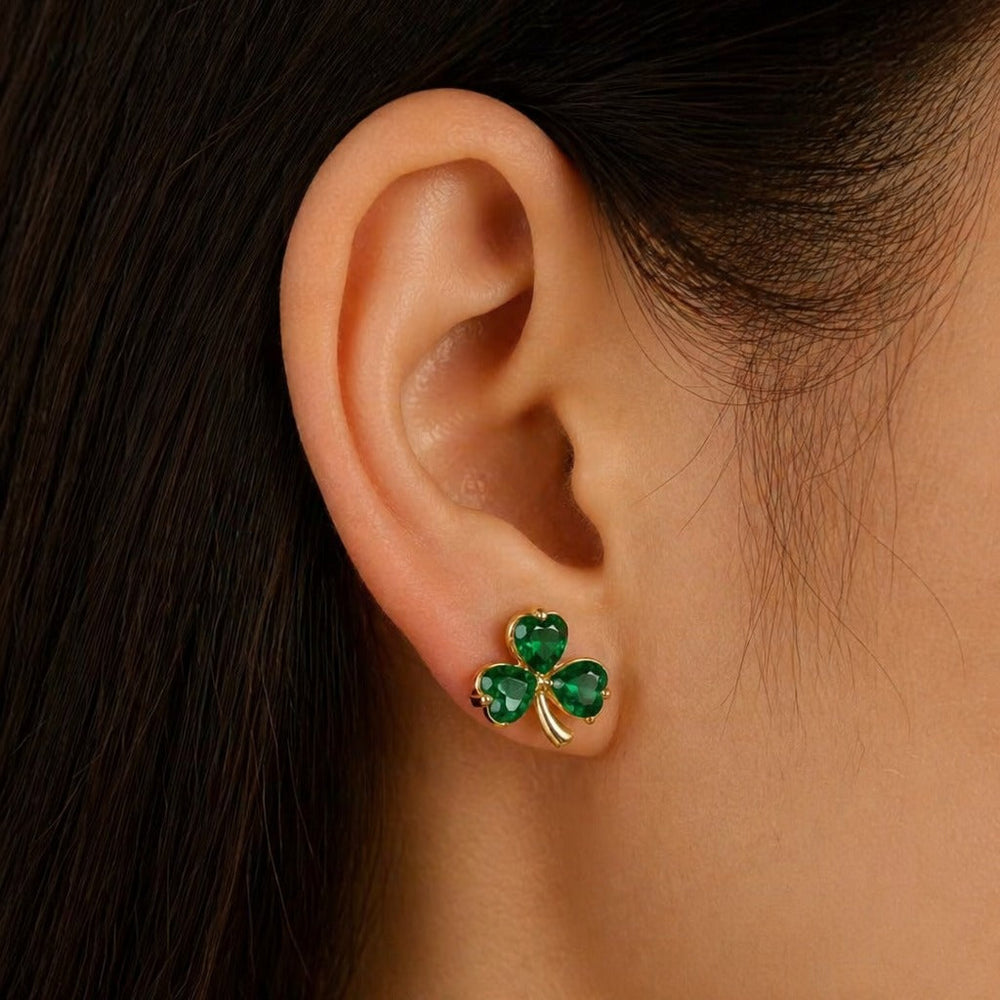 Crystal Clover Earrings — image 3