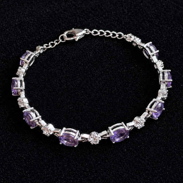 Amethyst Starlight White Gold Bracelet — image 1