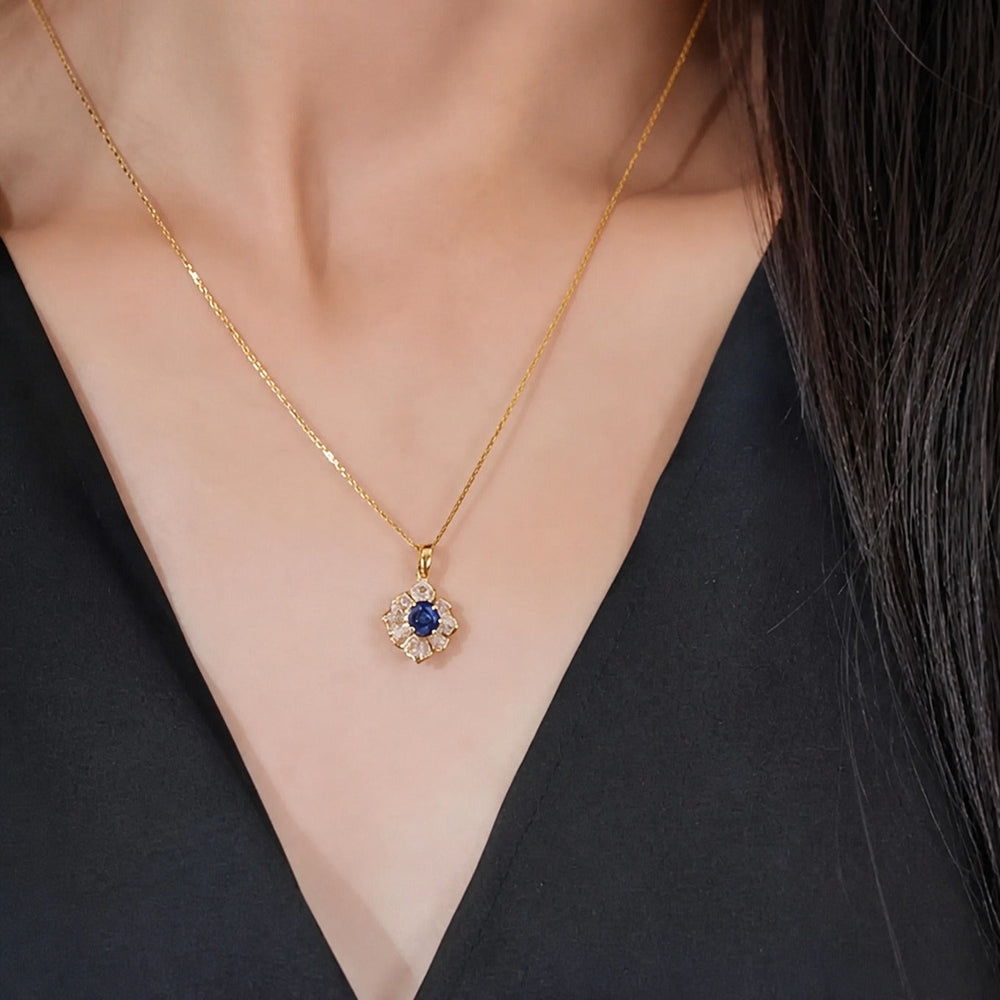 Kavella Noctazure Gold Necklace — image 3