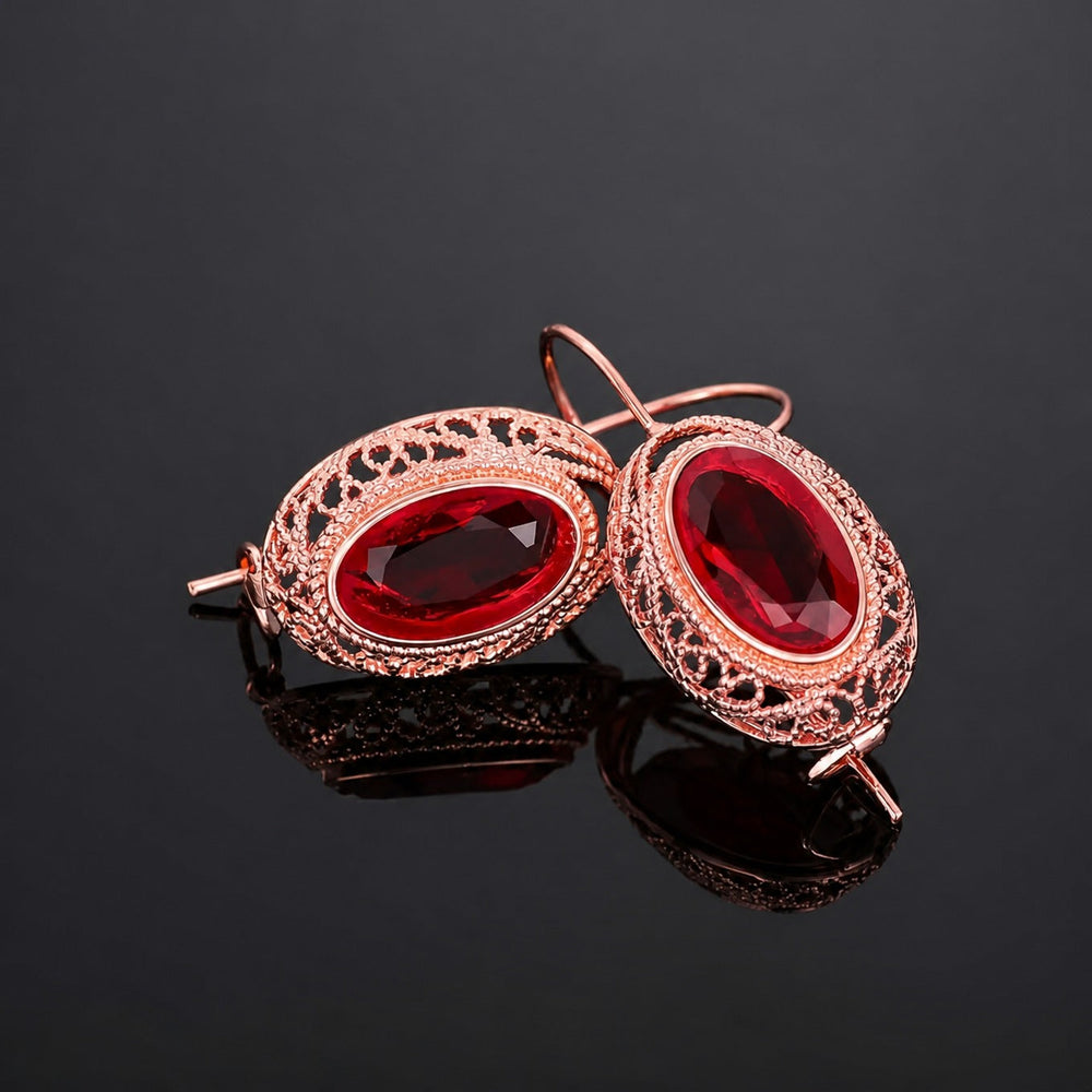 Talessia Rougefort Rose Gold Earrings — image 2
