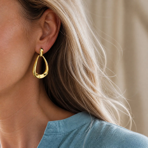 Golden Cascade Drop Earrings — image 1