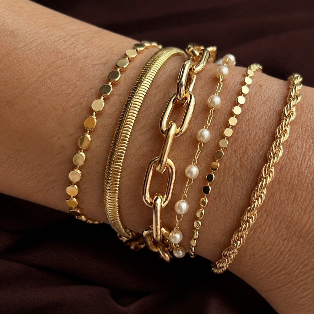 Prestige Gold Bracelet Stack — image 1