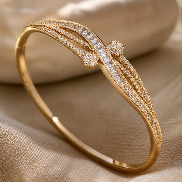 Opulent Gold Statement Bangle — image 1