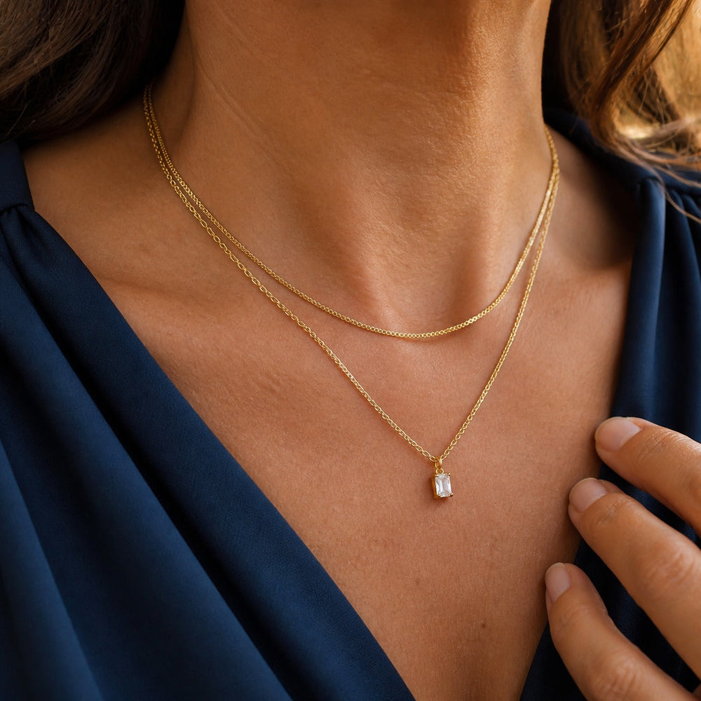 Opulent Zircon Layer Necklace — image 1