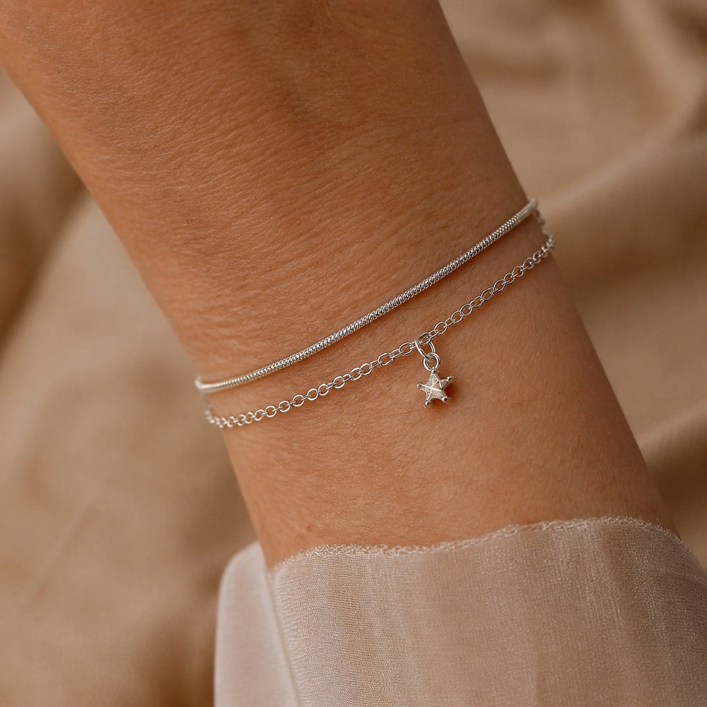 Layered Charm Chain Bracelet — image 2