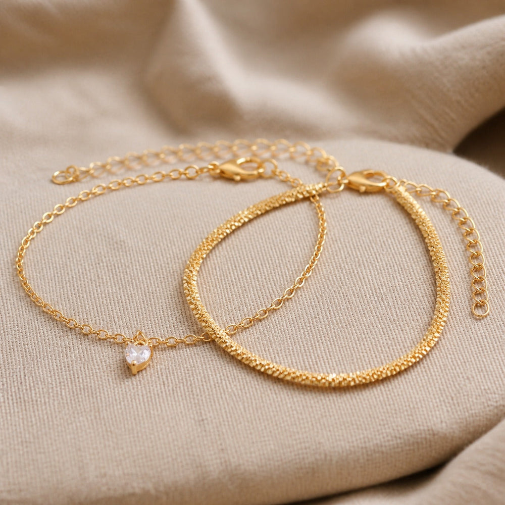 Layered Charm Chain Bracelet — image 3