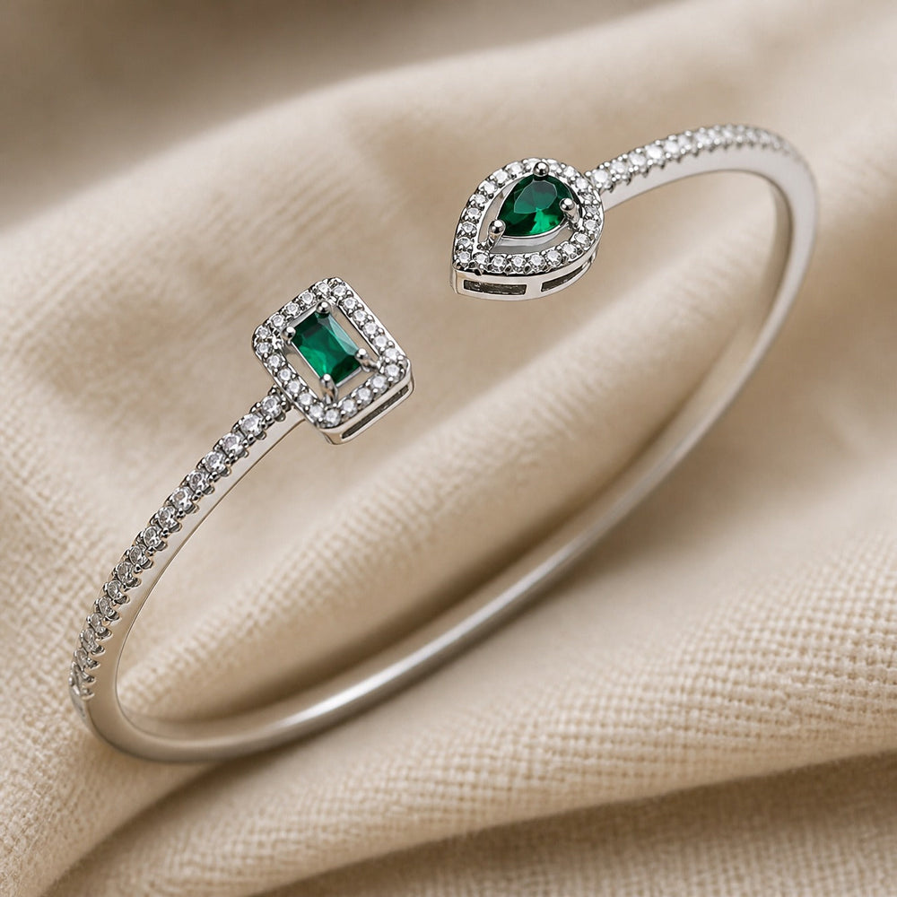 Emerald White Gold Cuff — image 1