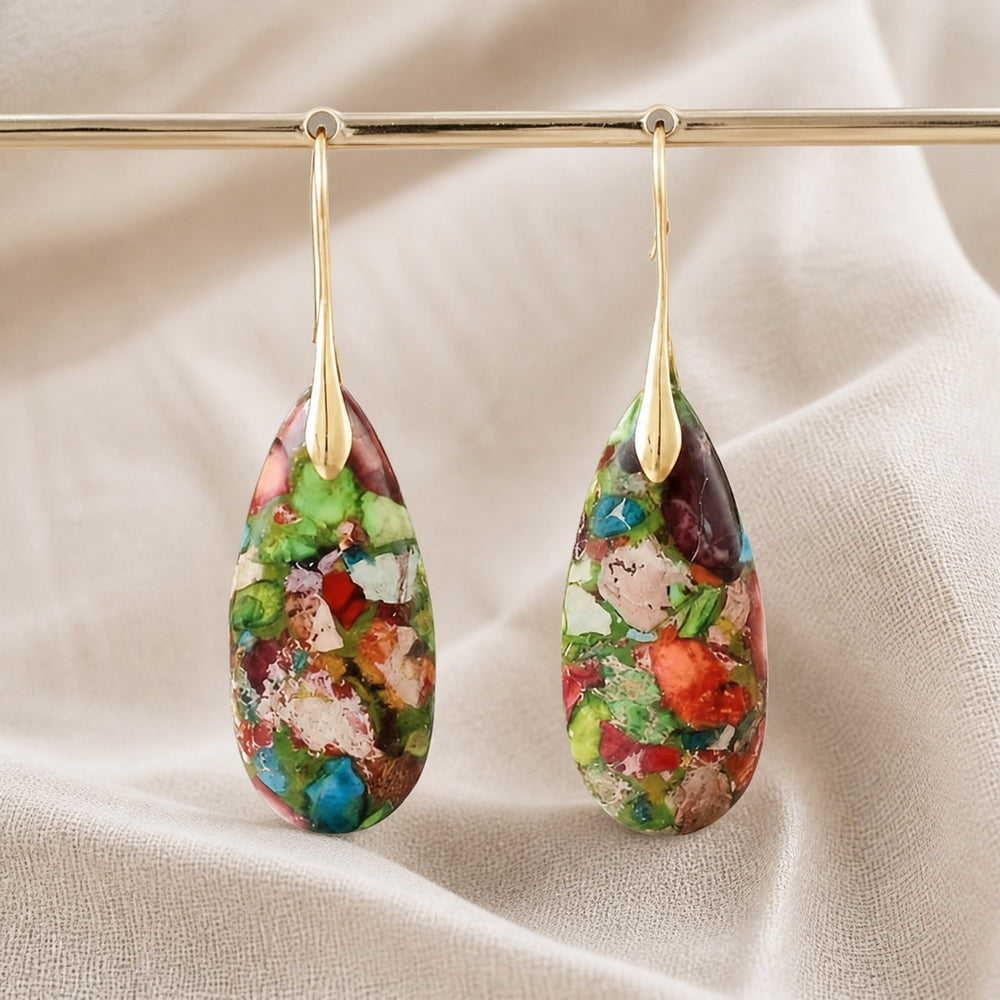 Alora Natural Drop Earrings — image 2