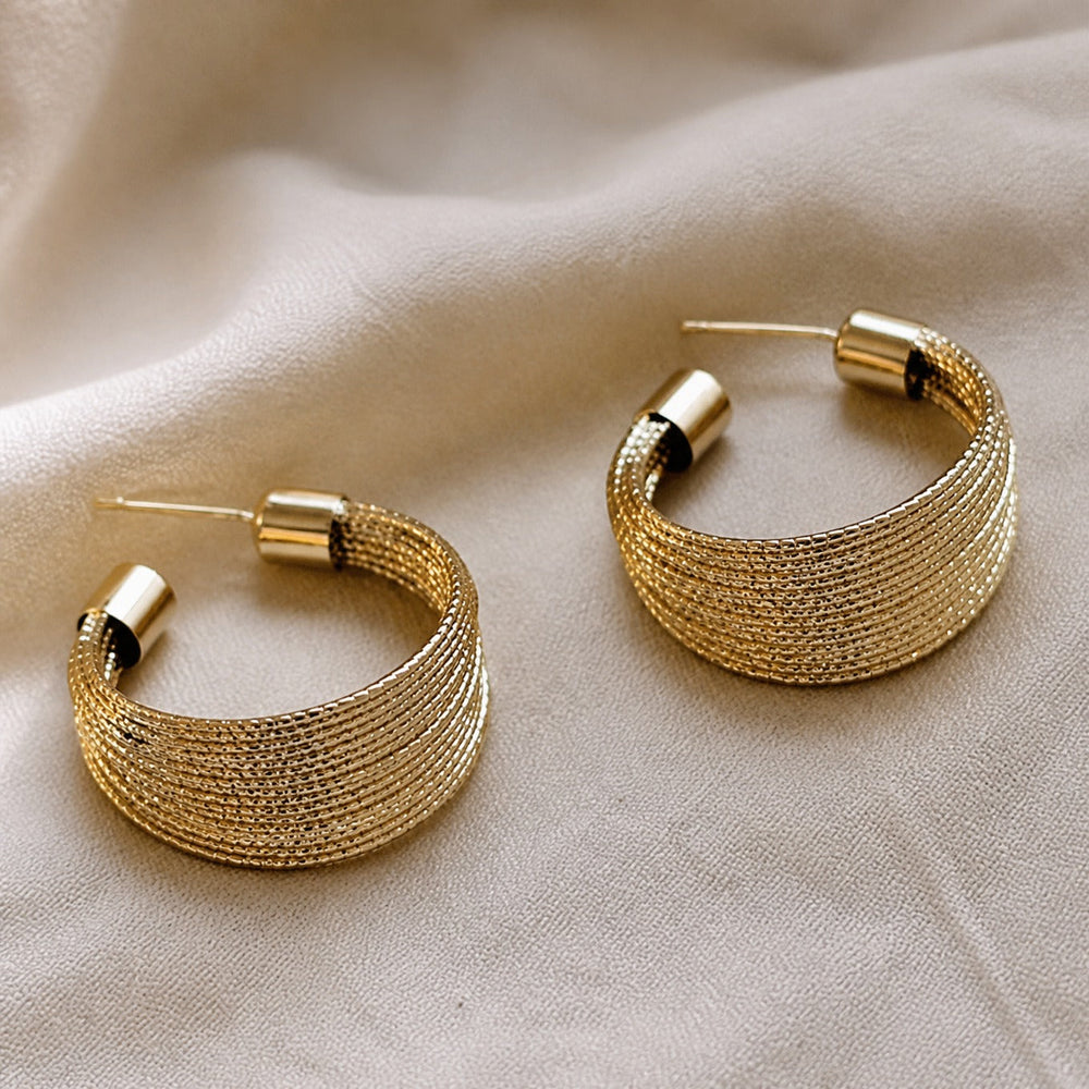 Maison Braided Hoop Earrings — image 2