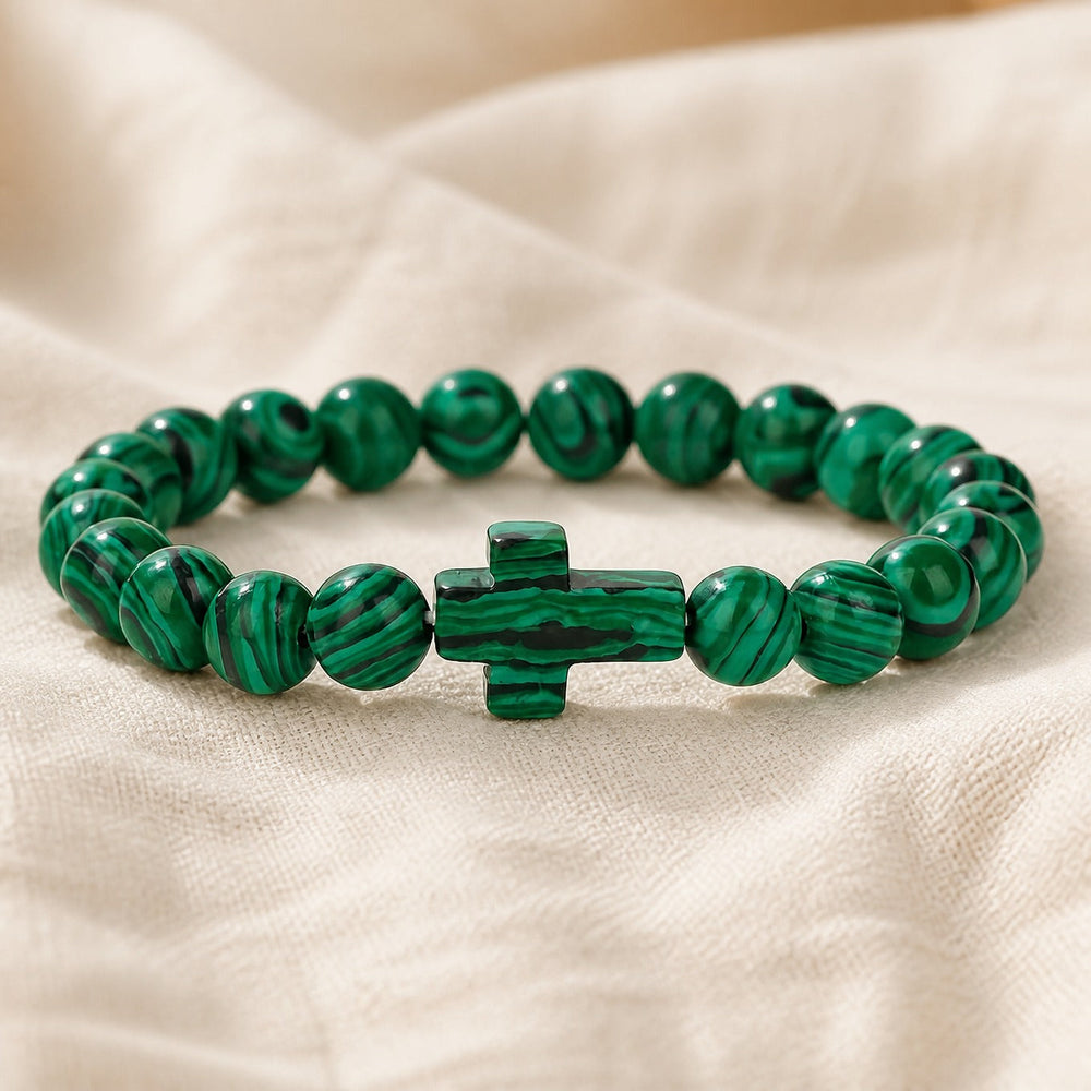 Sacred Bead Cross Bracelet — image 1