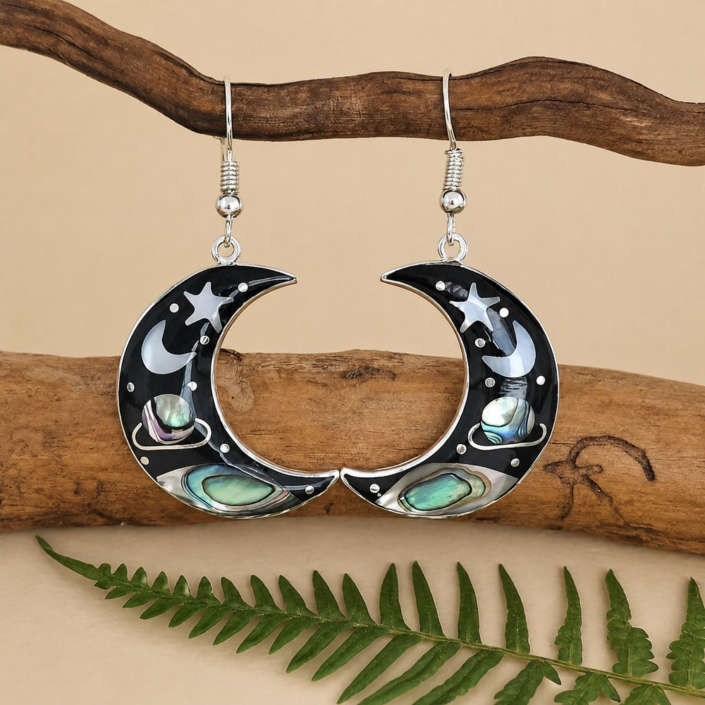Celestial Crescent Earrings — image 1