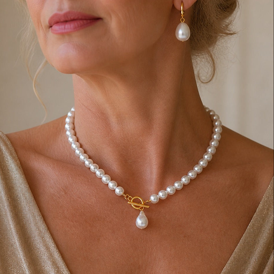 French Pearl Baroque Necklace — image 1