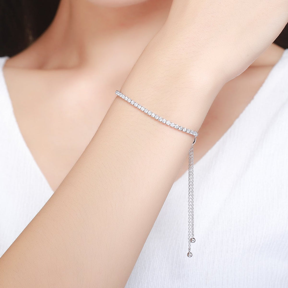 Sterling Moissanite Tennis Bracelet — image 2