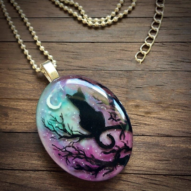Starry Cat Pendant Necklace — image 3