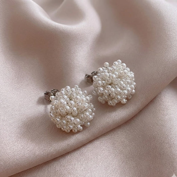Classic Inlaid Pearl Earrings — image 1