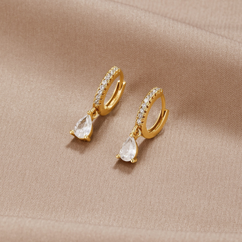 Premium Crystal Gold Earrings — image 1