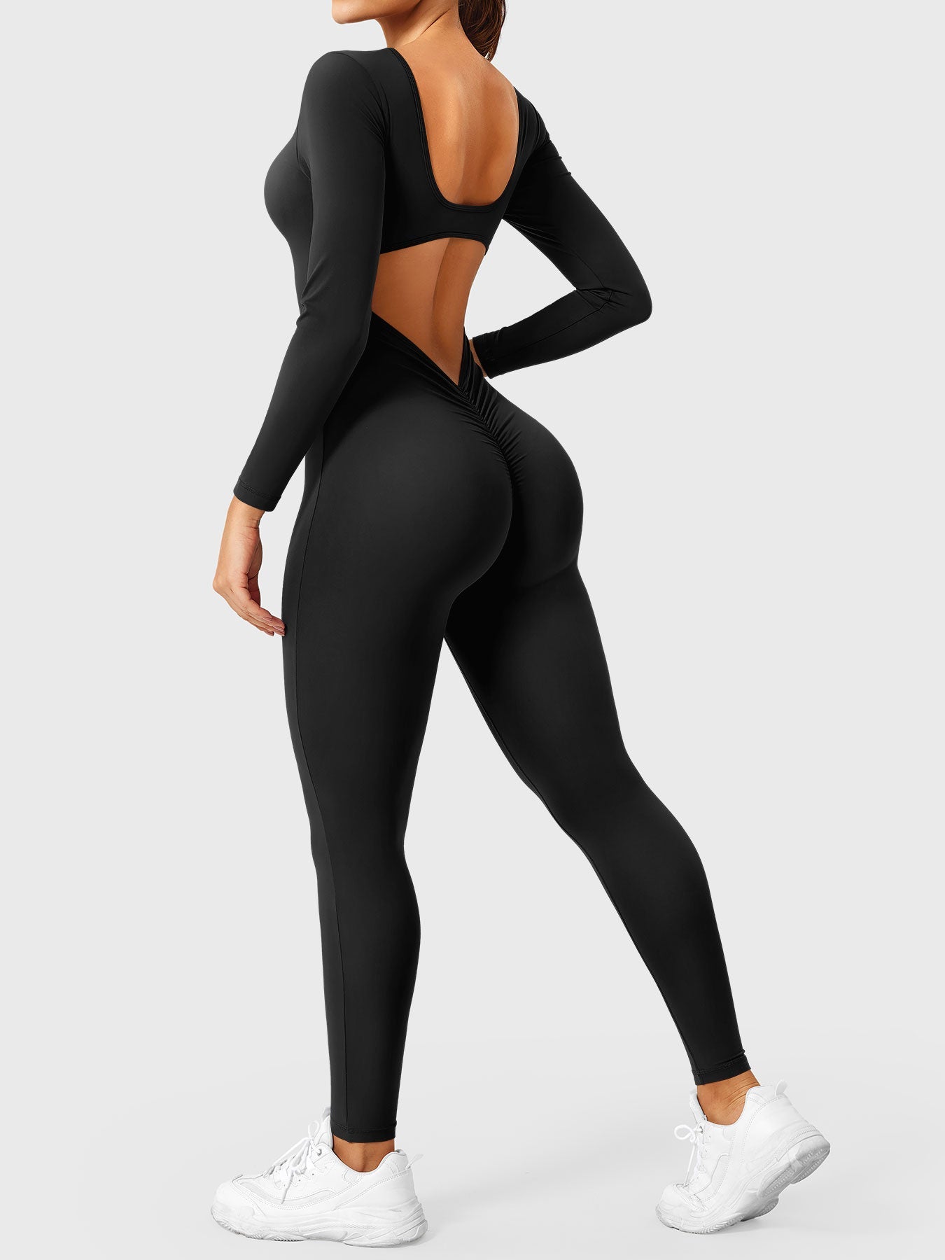 Yeoreo Lizvette V-Back Long Sleeves Jumpsuit