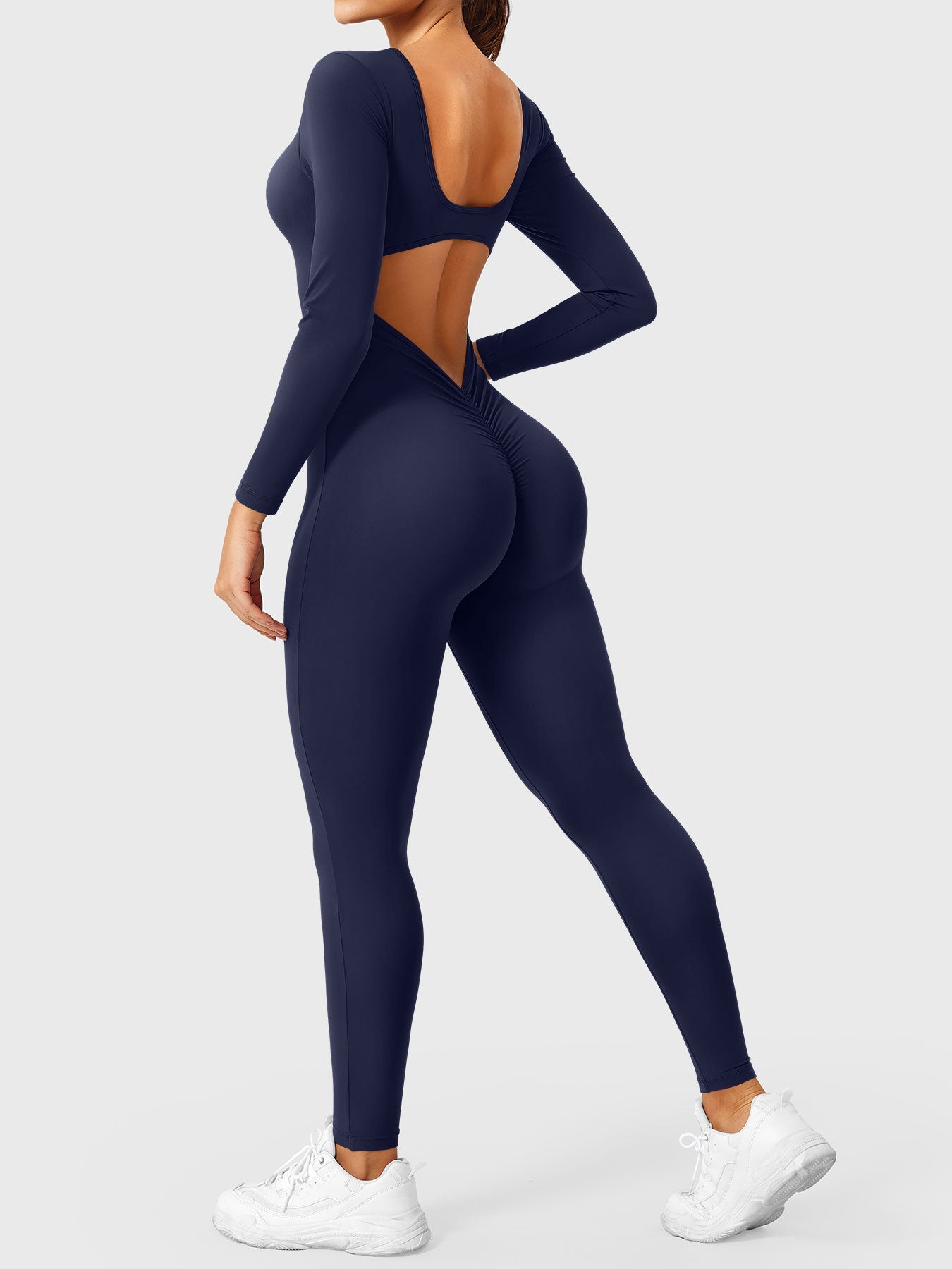 Yeoreo Lizvette V-Back Long Sleeves Jumpsuit