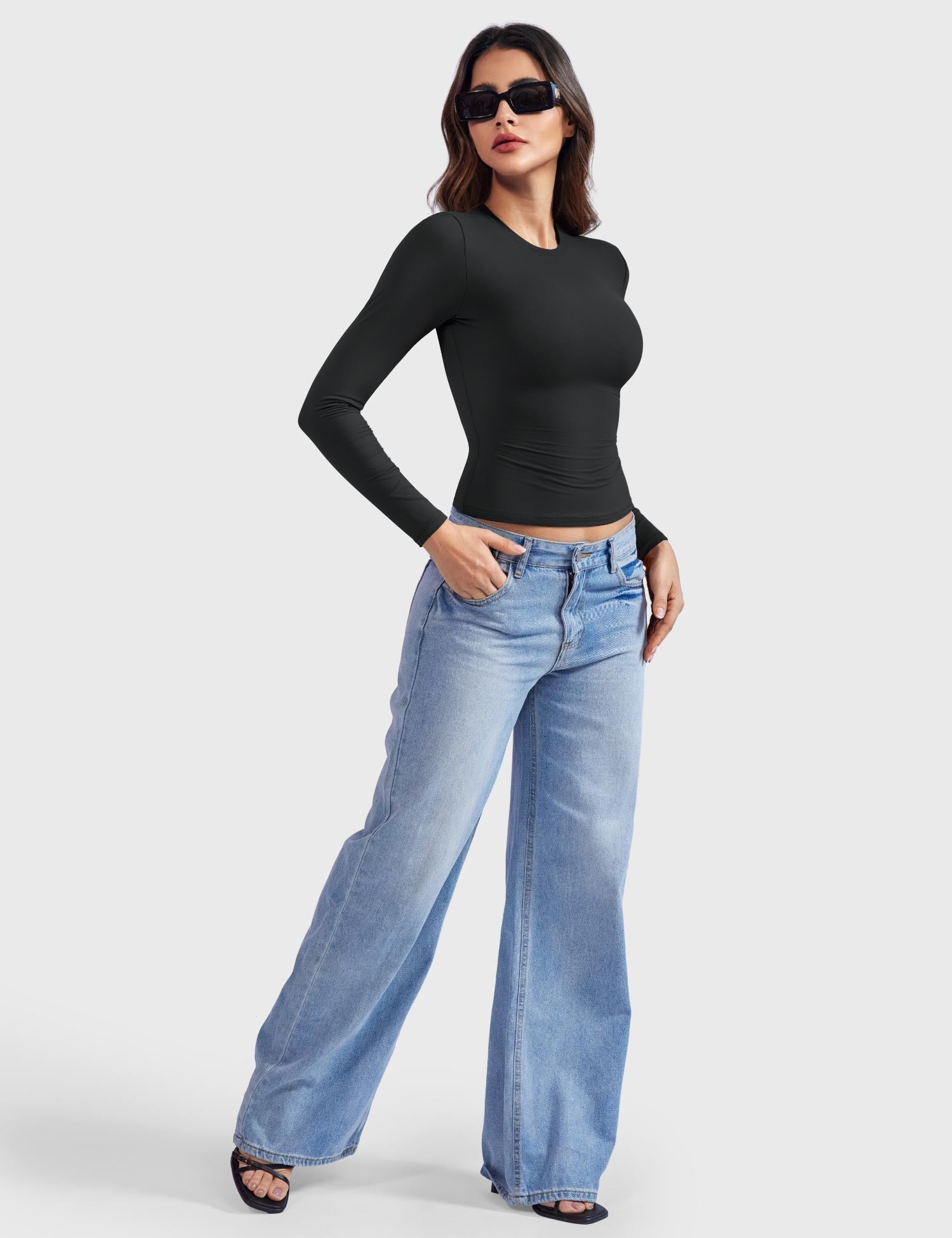 Yeoreo Sweeney Sculpting Long Sleeve Top