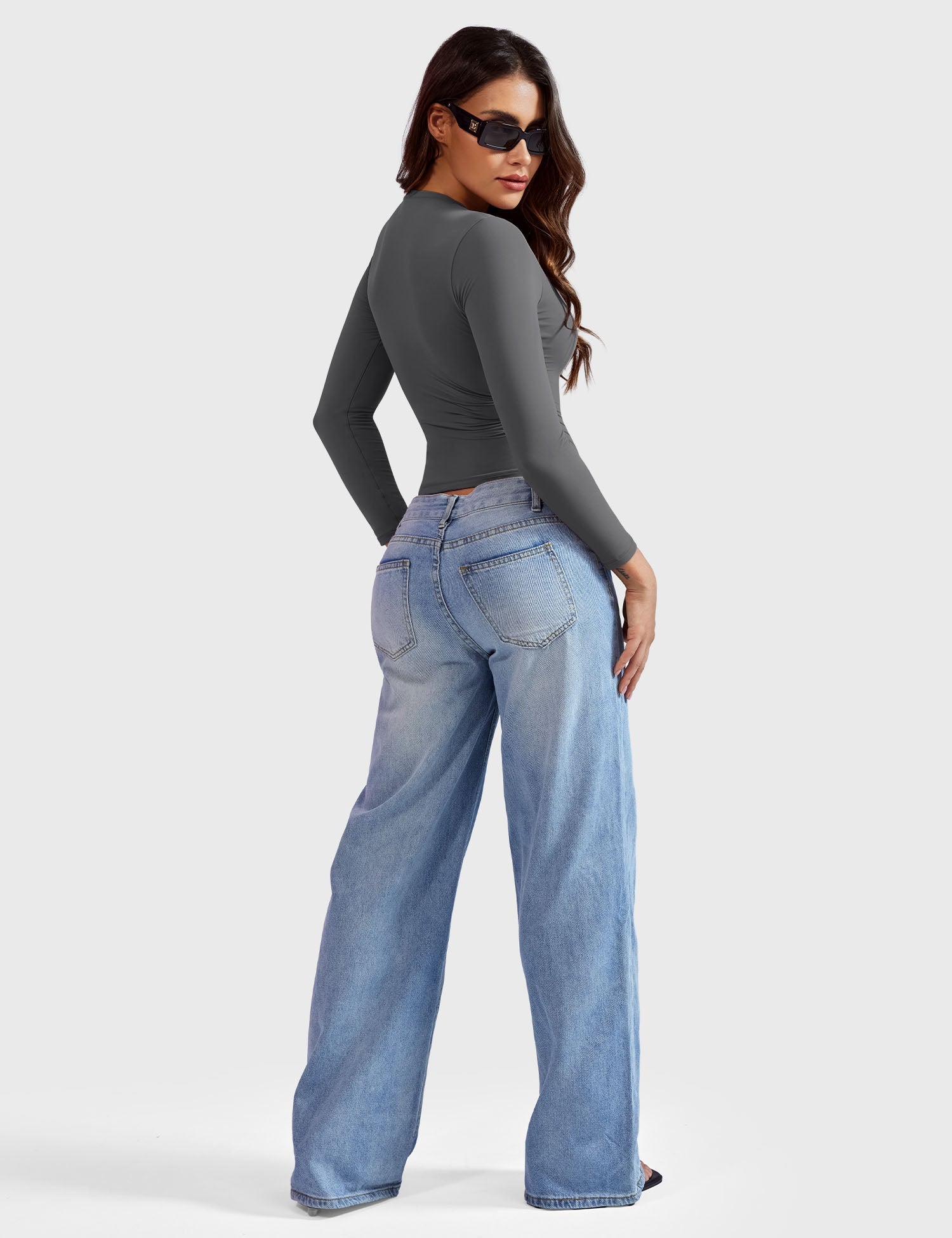 Yeoreo Sweeney Sculpting Long Sleeve Top