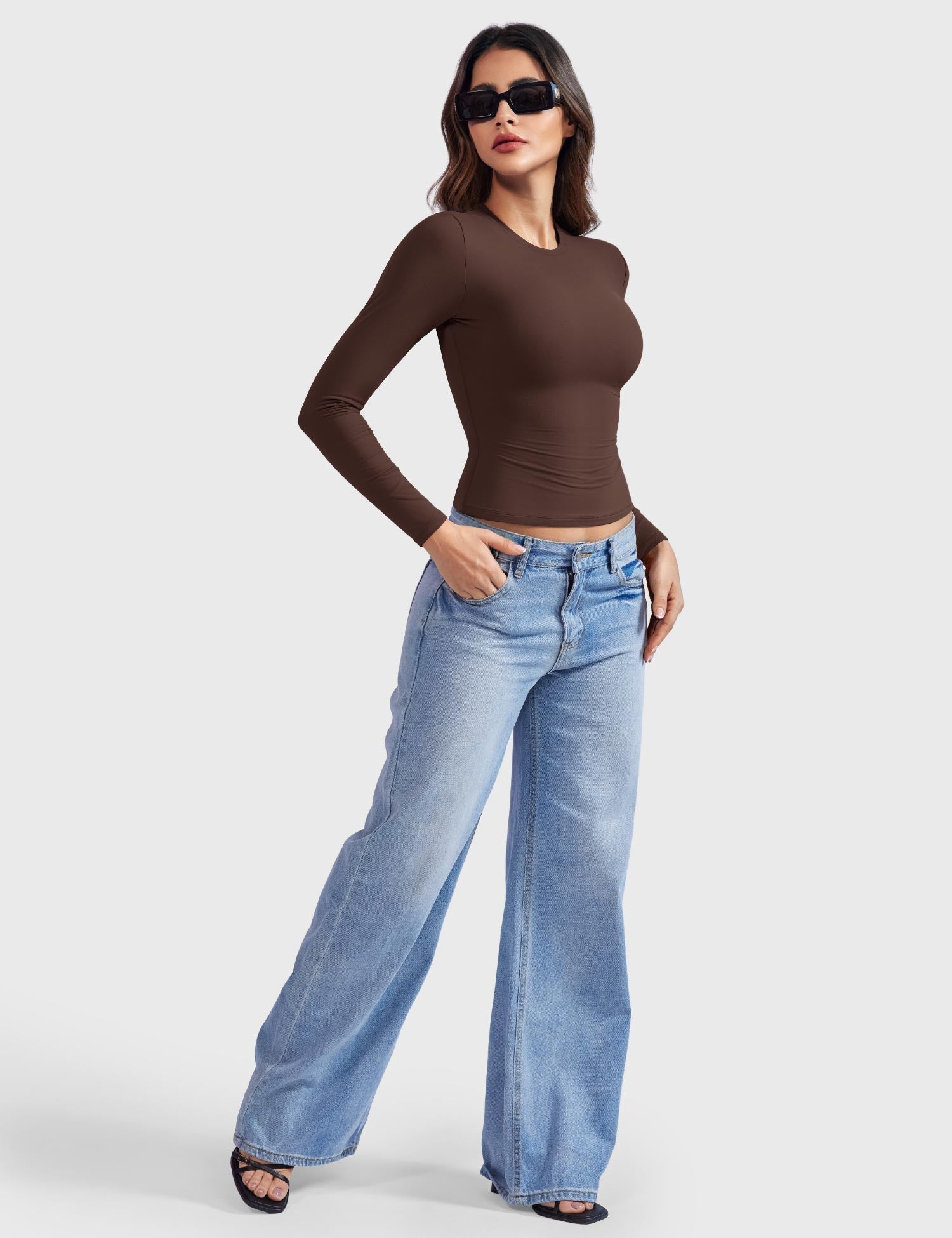 Yeoreo Sweeney Sculpting Long Sleeve Top