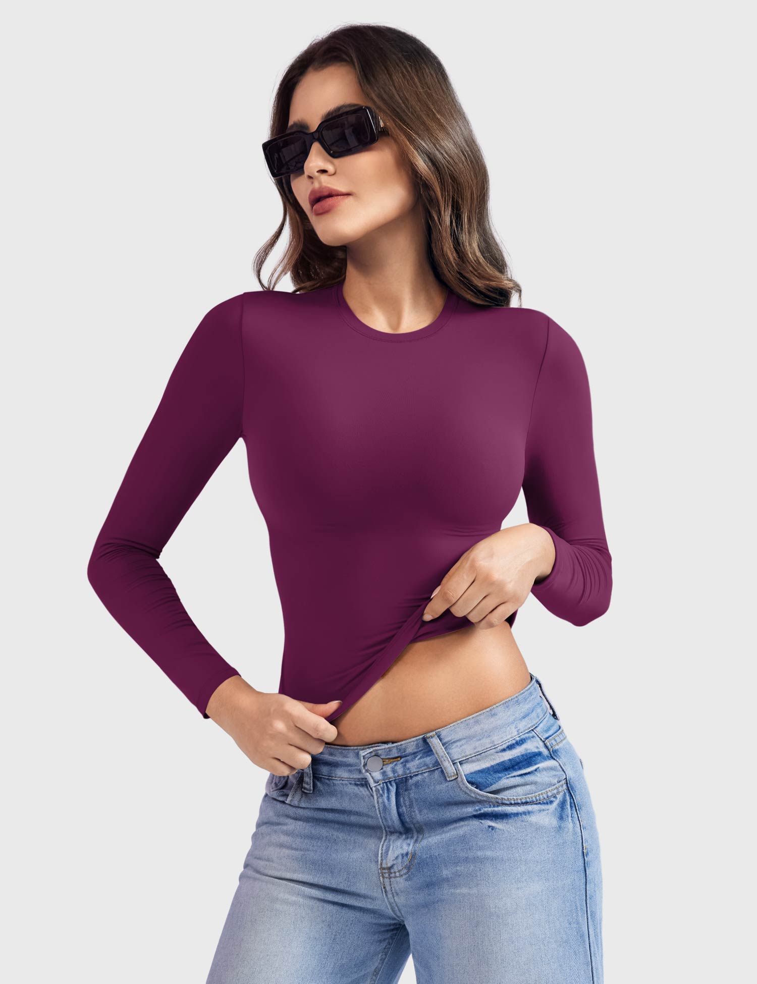 Yeoreo Sweeney Sculpting Long Sleeve Top