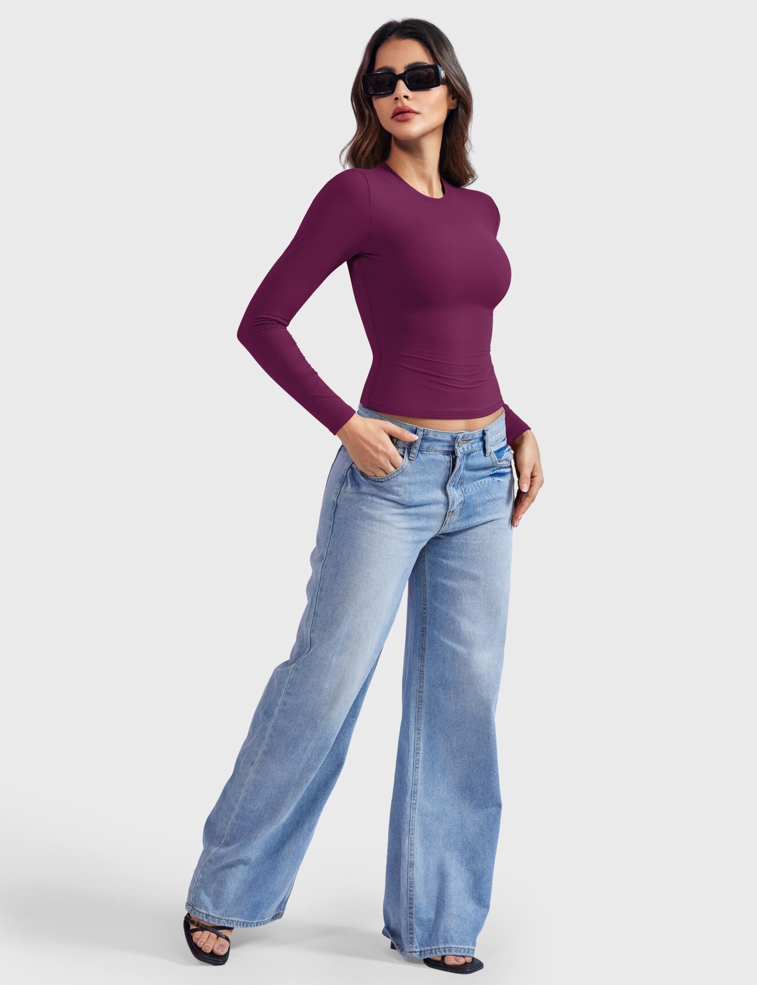 Yeoreo Sweeney Sculpting Long Sleeve Top