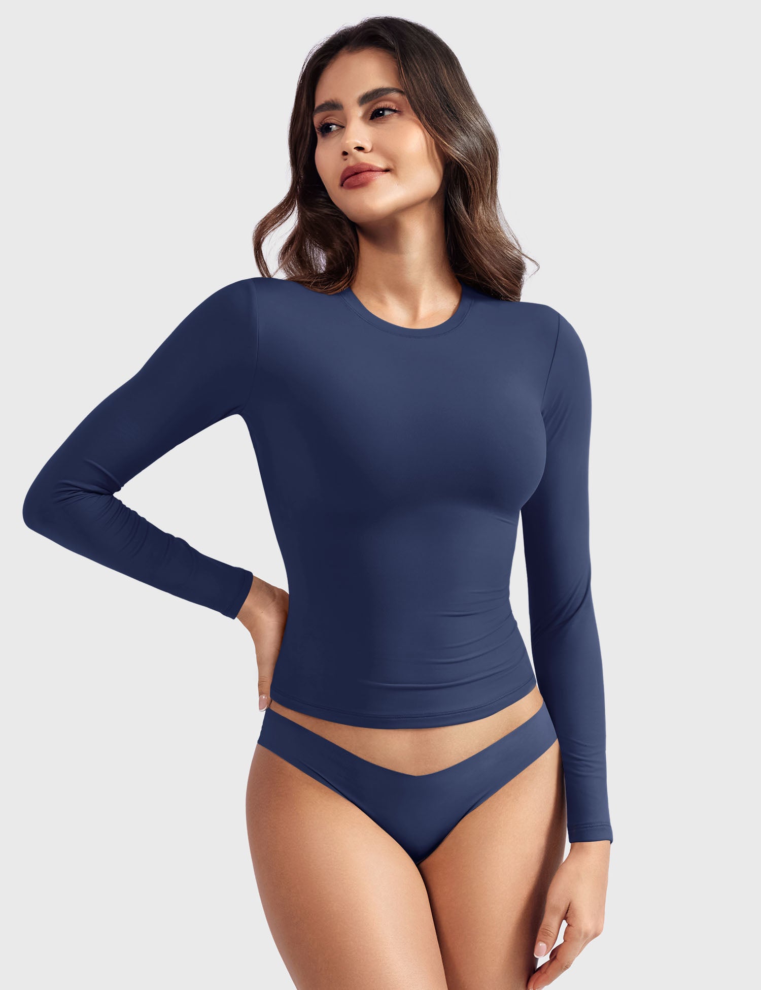 Yeoreo Sweeney Sculpting Long Sleeve Top