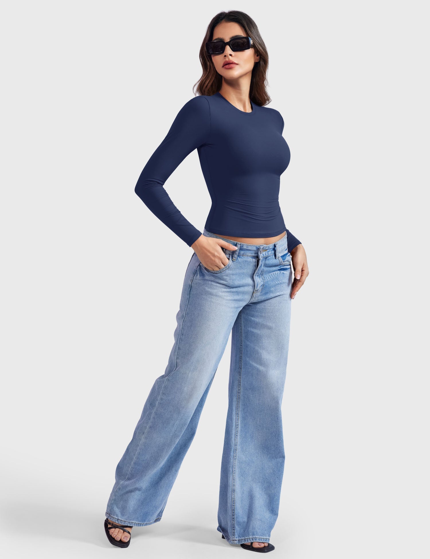 Yeoreo Sweeney Sculpting Long Sleeve Top