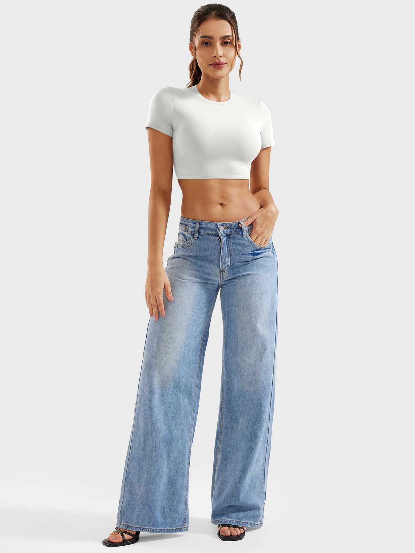 Yeoreo Colin Short Sleeves Crop Top