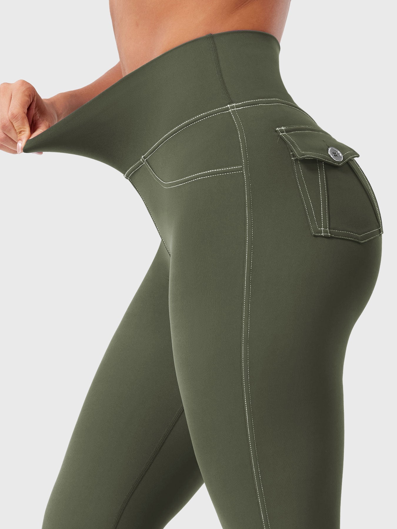 Yeoreo Bernicy CoreFlex™ Faux Denim Flared Leggings