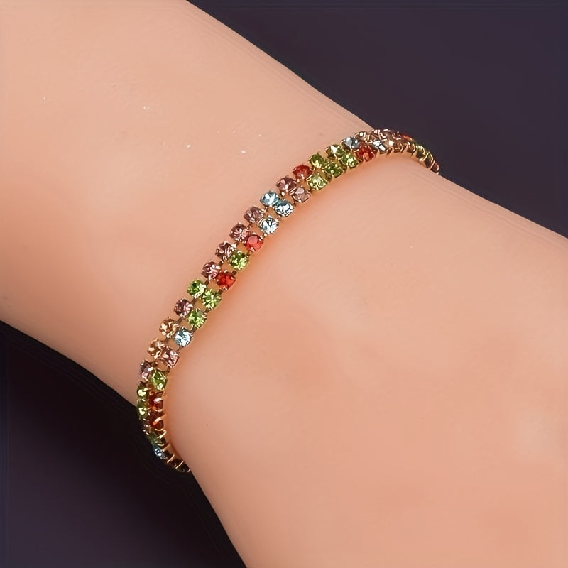 Exquisite Dual Rhinestone Bracelet — image 2