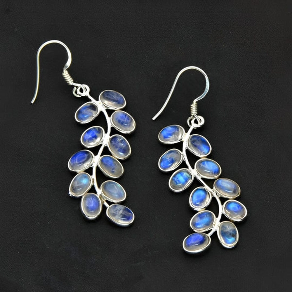 Moonstone Purple Elegant Earrings — image 1
