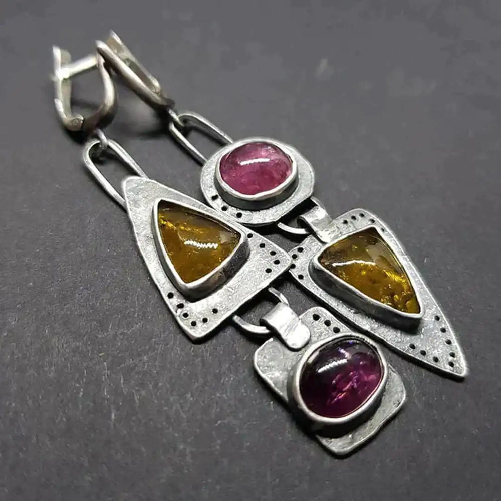 Vintage Triangle Earrings — image 1