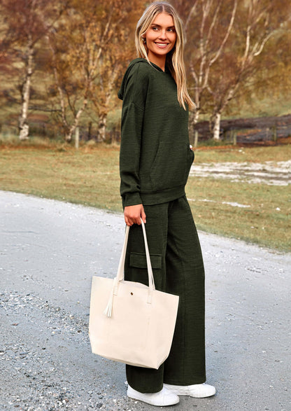 Osonn 2 Piece Sets For Women Fall Sweatsuits Outfits Lounge Matching Hoodie Set Travel Track Suits Winter Clothes