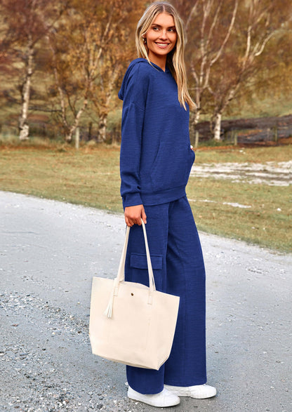 Osonn 2 Piece Sets For Women Fall Sweatsuits Outfits Lounge Matching Hoodie Set Travel Track Suits Winter Clothes
