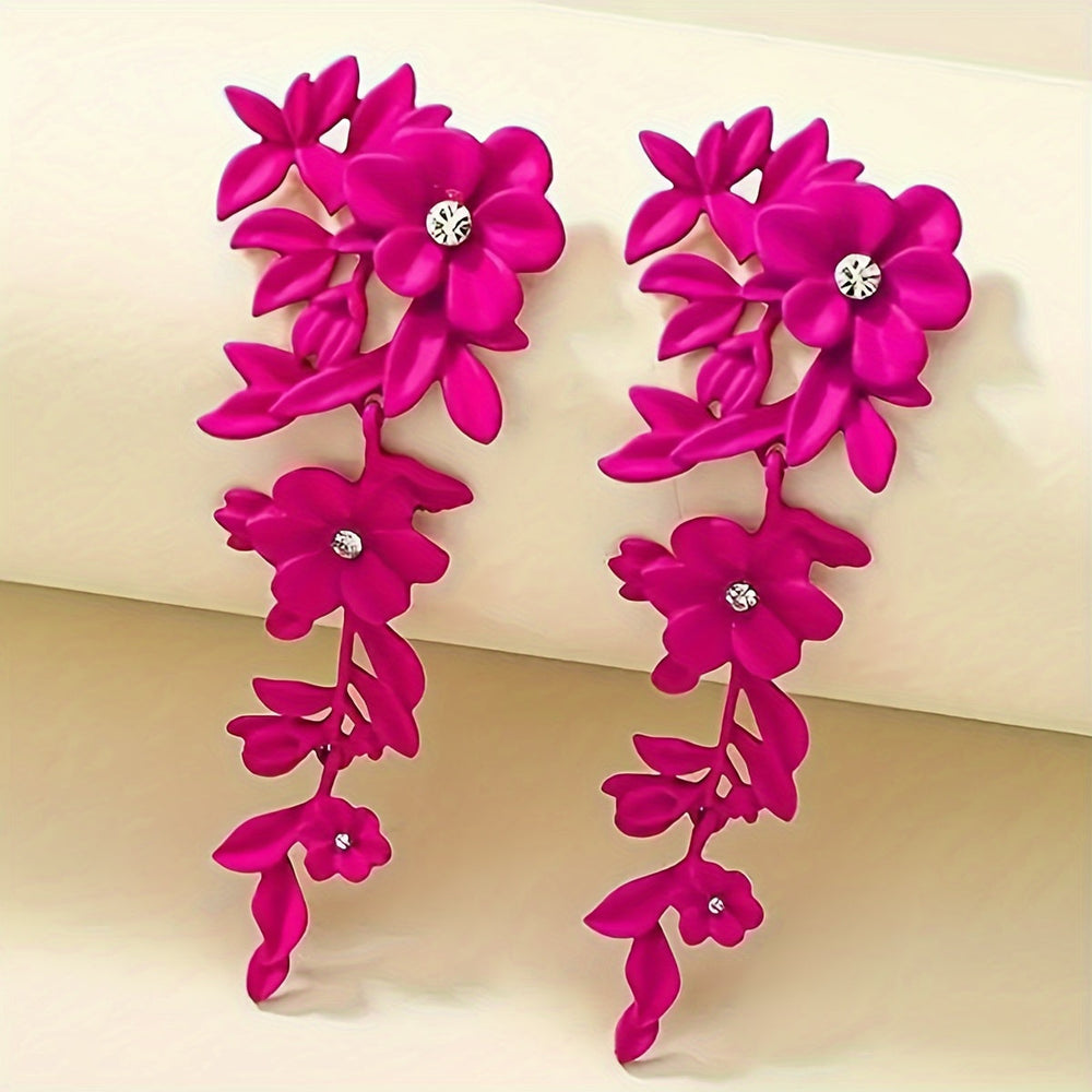 Exquisite Flower Leaf Earrings — image 1
